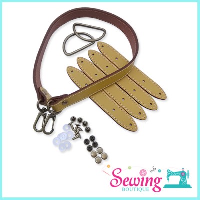 0421100414 - C0353  Leather Handle Per Set 